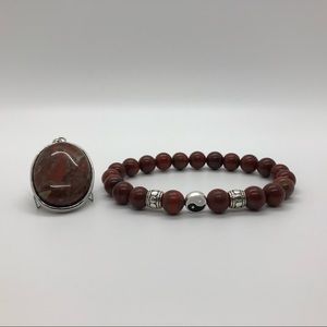 *BUNDLE* Brecciated Jasper Necklace W/ Bracelet